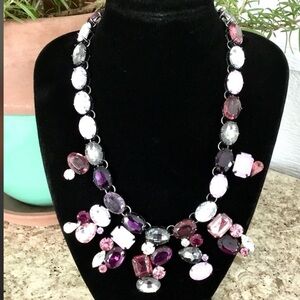 🌟 SALE $40 🌟 R.J. Graziano Vintage Haute Couture Multi Colour Crystal Necklace